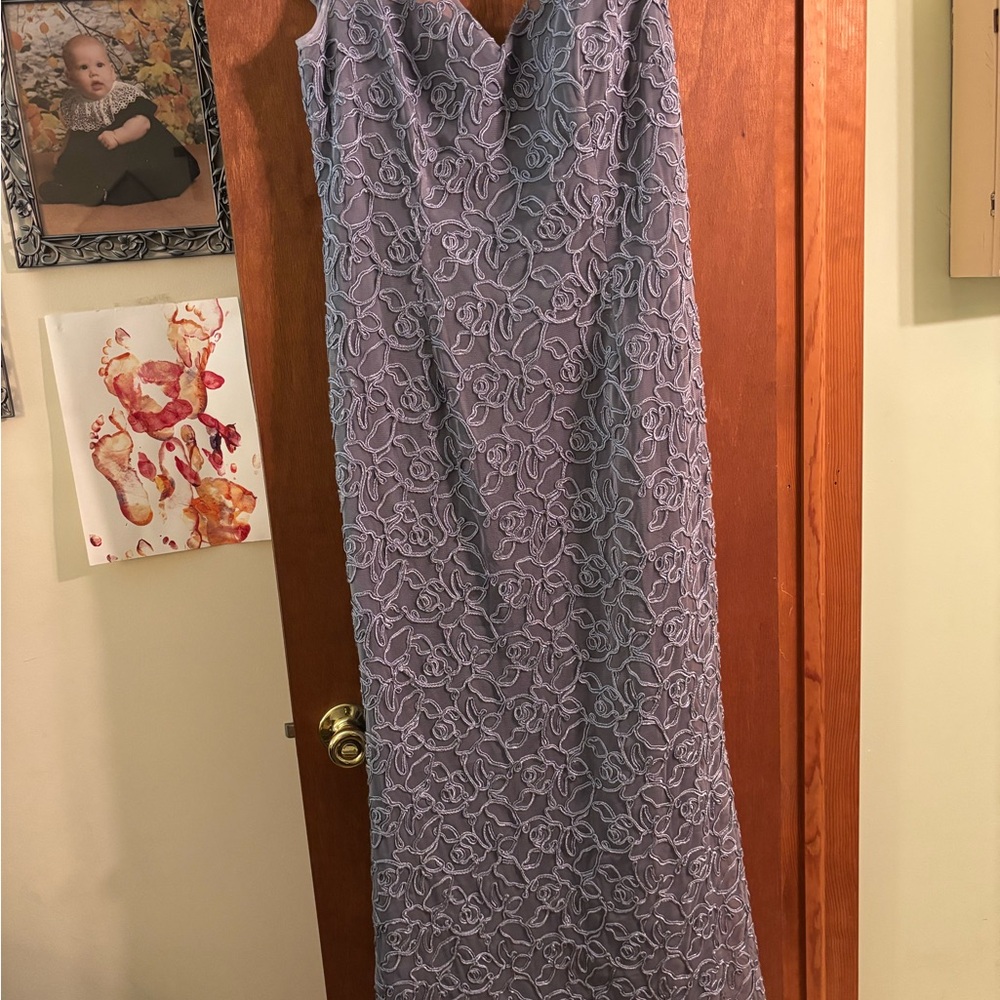 JS Collections Lavender Lace Wedding Dress